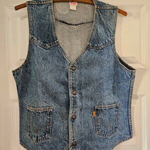 Vintage Denim Orange Tab Levi's Vest